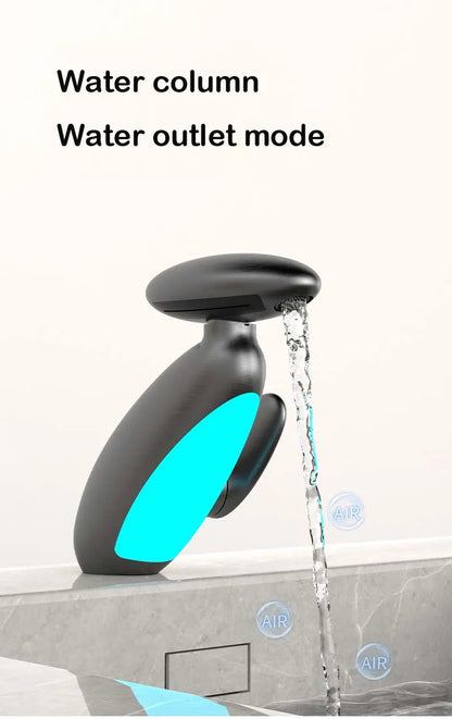 Bathroom Basin Faucet Led Light Tap Penguin Pull-Out