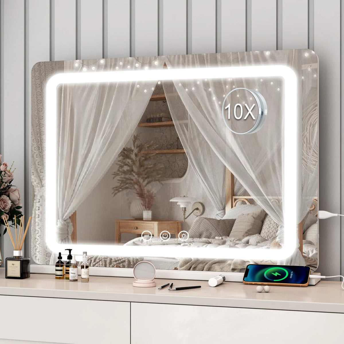 80cm Dressing Table Led Hollywood Vanity Mirror Large