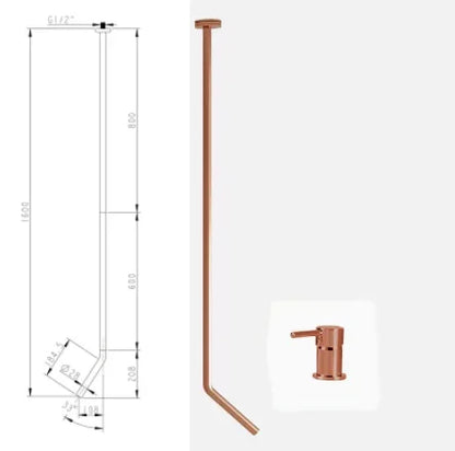 Ceiling Faucet Wall Style Bathroom Mixer Cold Ceiling