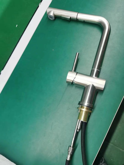 Cold Touch On Faucets Stainless Steel Pull Out