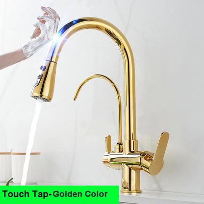 White Touch On Filter Faucets Ways Cold Pure