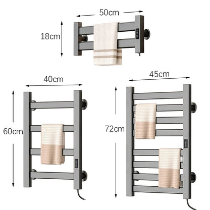 Oxg Heated Towel Rack Built-In Timer Bathroom Electric