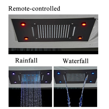 Black Led Digital Display Shower Faucet Remote Control