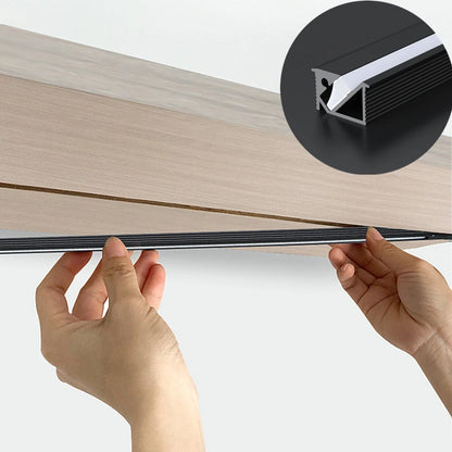 Ultra-Thin Hidden Recessed Cabinet Bar Light 45 Degree