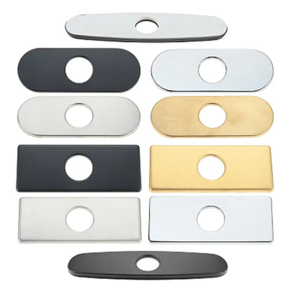 1pc Faucet Cover Plate Stainless Steel Deck Plate