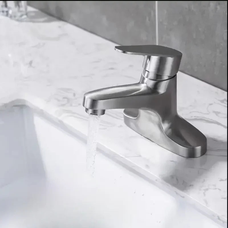 Washbasin Sink Faucet Deck Mounted 304 Stainless Steel