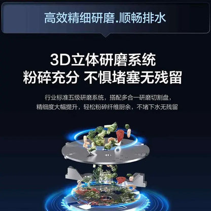 Garbage Processor Food Waste High-Power Crusher Grinder Grinding
