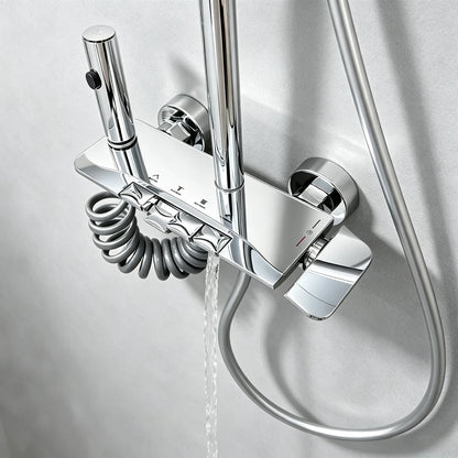 Four Ways Water Outlet Bathroom Shower System Wall