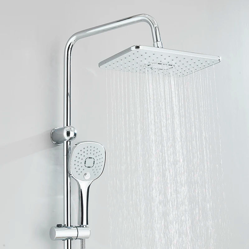Hole Input Bathroom Shower Faucet Rainfall Head Shower