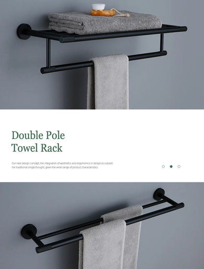 Matte Black Bathroom Brass Knurled Kit Paper Holder