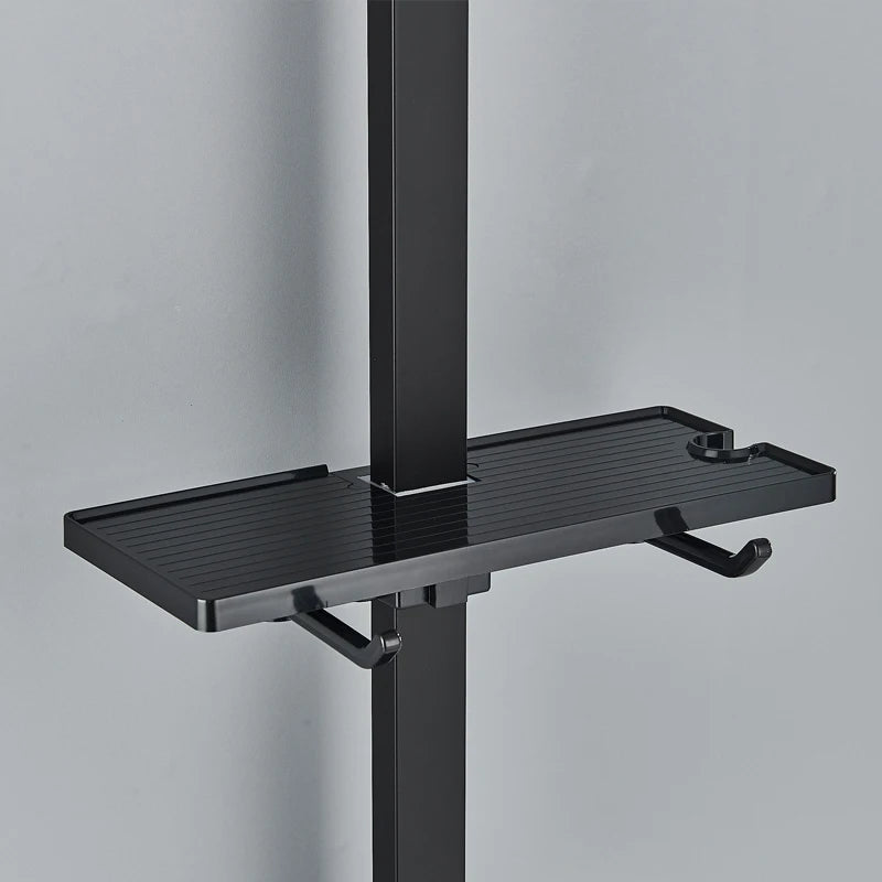 Shinesia Black/Chrome Bathroom Shower System Rainfall Shower