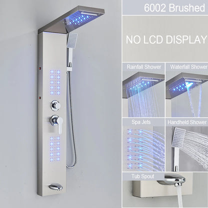 Ulgksd Bathroom Shower Panel Led Light Bathroom Faucet