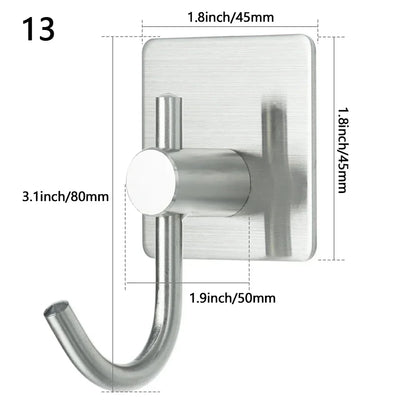 Robe Hook Wall Towel Hook Stainless Steel Coat
