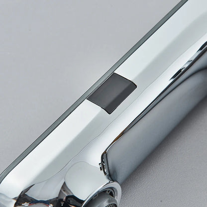 White Touchless Sensor Basin Faucet Smart Digital Display