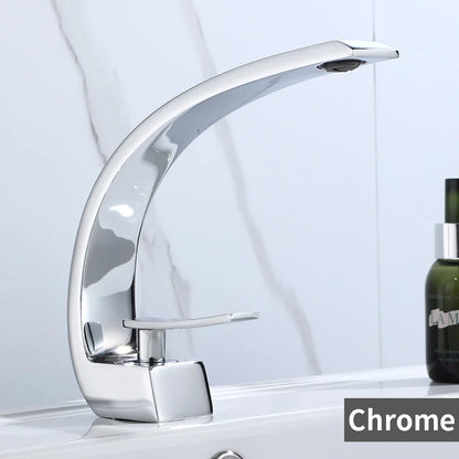 Basin Faucet Modern Bathroom Mixer Tap Black/Gold Wash