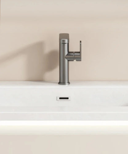 360 Rotation Bathroom Basin Faucet Grey Aluminum Washbasin