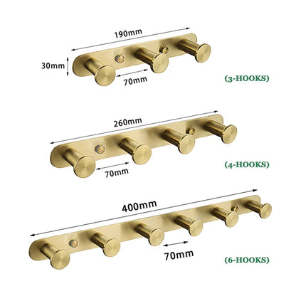 Brushed Gold Wall Mount Shelf Toilet Bath Hardware