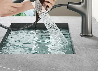 Pull-Out Bathroom Faucet Cold Water Outlet Bathroom Sink