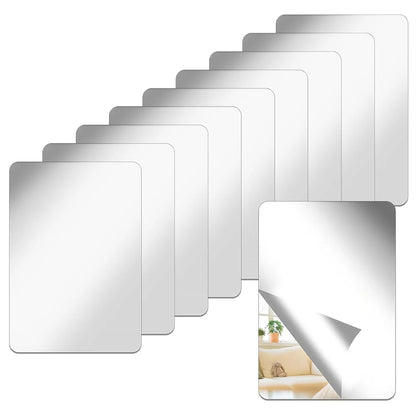 15 10cm Rectangle Acrylic Tape Backing Adhesive Locker
