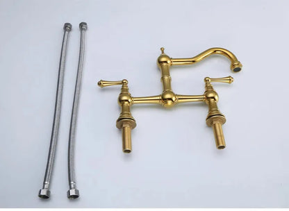 Sink Tap Rotation Total Brass Lead Classical Double