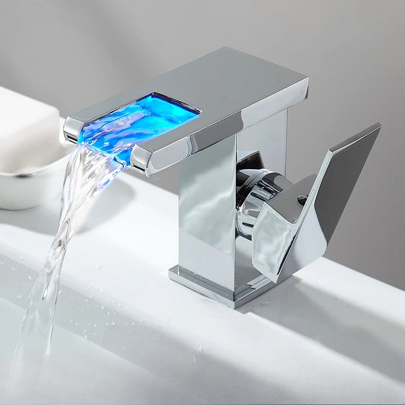 Black Bathroom Sink Faucet Hole Cold Water Mixing