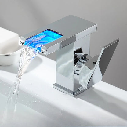 Black Bathroom Sink Faucet Hole Cold Water Mixing