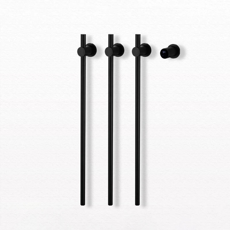 Bathroom Brushed Gold Electric Bath Towel Rack Smart