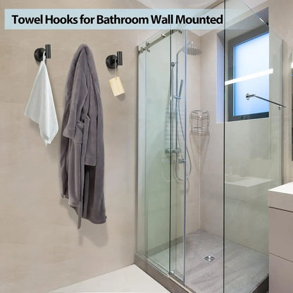 Wall Mounted Bath Towel Hooks Stainless Steel Robe