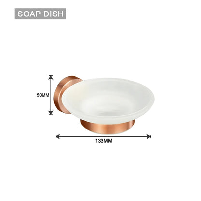 Brushed Rose Gold Toilet Brush Holder Toilet Paper