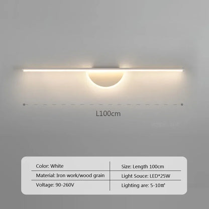 Modern Led Wall Lamp Bathroom Mirror Line Sconce