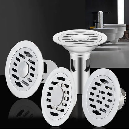 Stainless Steel Floor Drains Shower Anti-Odor Drainer Bathtub