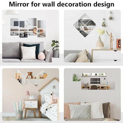 2mm Acrylic Mirror Wall Stickers Unbreakable Acrylic Full