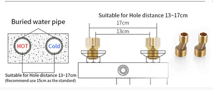 Chrome Mixer Thermostat Wall Mounted Thermostatic Shower Brass