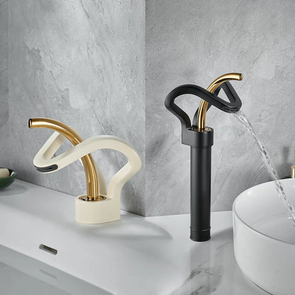 Black Gold Basin Faucet Bathroom Washbasin Water Mixer