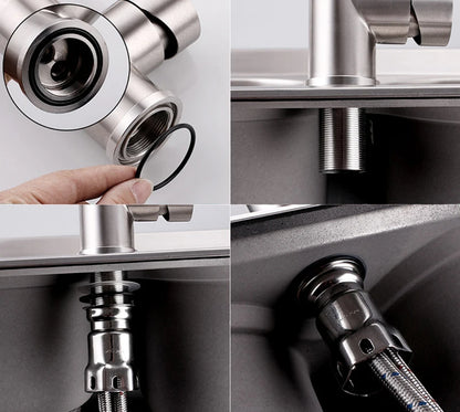 Basin Faucet Gold Black Waterfall Faucet Brass Bathroom