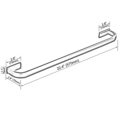 Polished Chrome Brass Square Bathroom Bath Hardware Towel