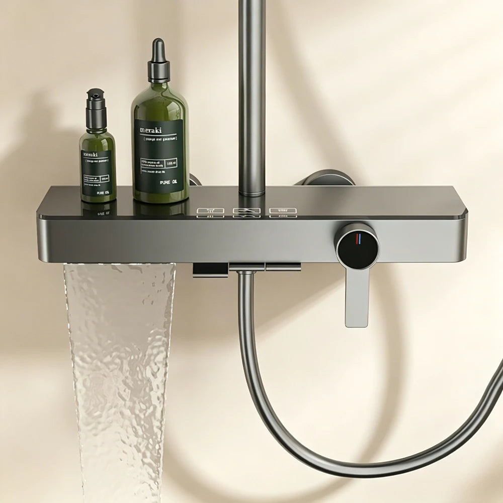 3-Way Rainlfall Showers System Wall Mounted Bathroom Shower