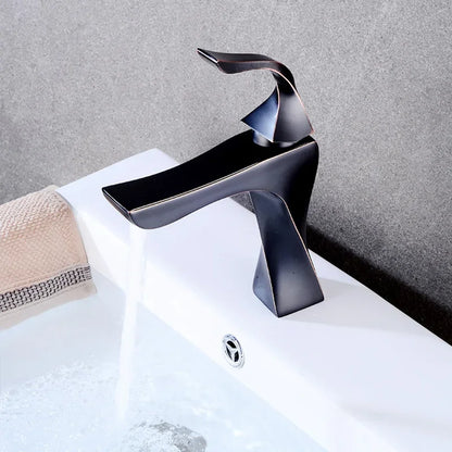 Design Basin Faucet Black Chrome Bathroom Sink Faucet