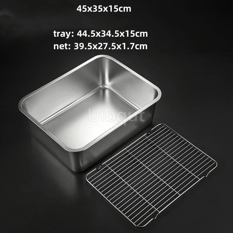 Deep Square Plate Basin Rack Pallet Stainless Steel