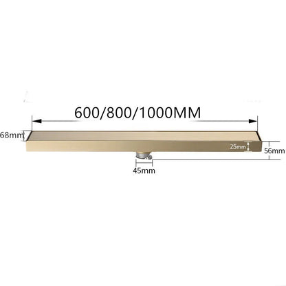 600 To 1000mm Black/Gold/Gunmetal Gray Long Strip Floor
