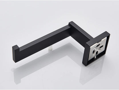 Bathroom Hardware Black Robe Hook Towel Rail Bar
