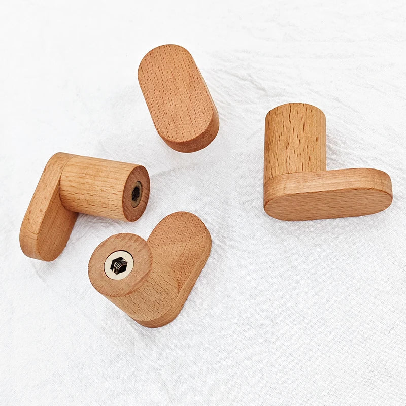 Nordic Wood Clothes Hanger Wall Mounted Coat Hook