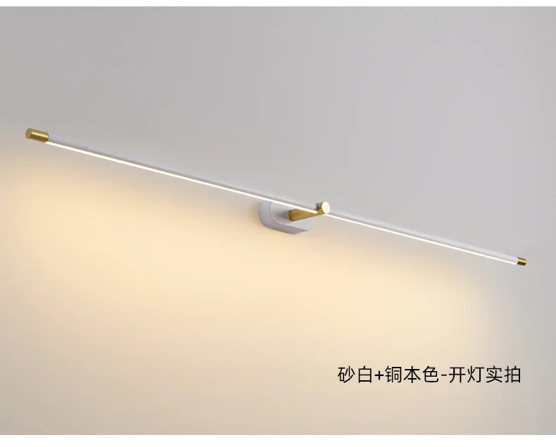 Nordic Slim Wall Sconce Lamp Bathroom Mirror Light