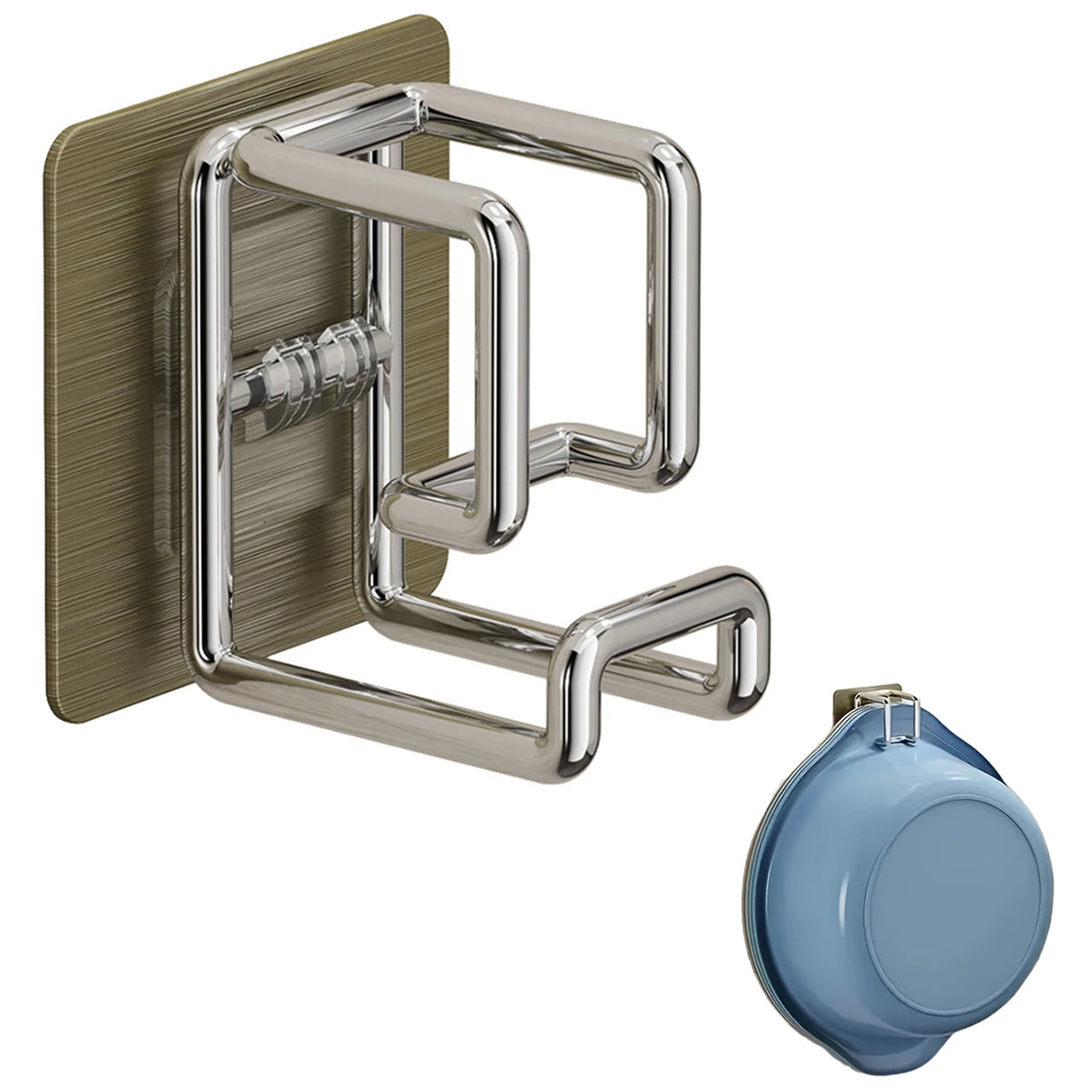 1/2/4/6pcs Stainless Steel Washbasin Hook Punch-Free Bathroom