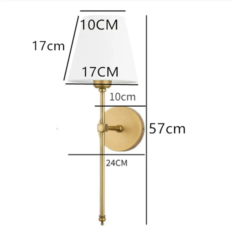 Modern American Wall Lamp Bathroom Mirror Light Bedroom