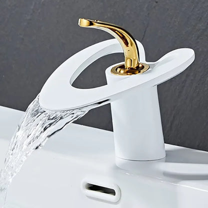Waterfall Creative Bathroom Basin Faucet Sink Faucet Deck