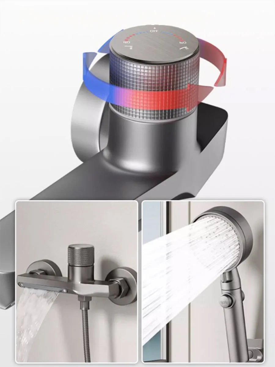 Bathroom Shower Faucet Brass Mixing Valve Shower Bathtub
