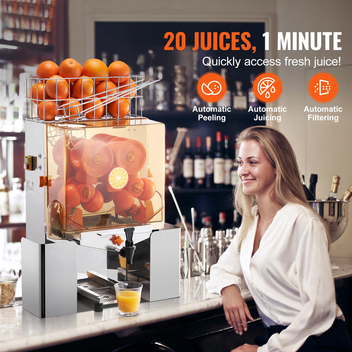 Succebuy Commercial Orange Juicer Machine Juice Extractor Water