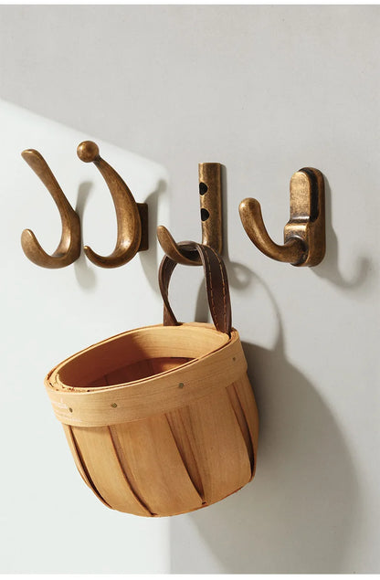 Yutoko Hook Moon Antique Wall Hanging Clothes Hook