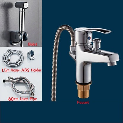 Basin Faucet Bathroom Bathtub Shower Faucet Handheld Shower